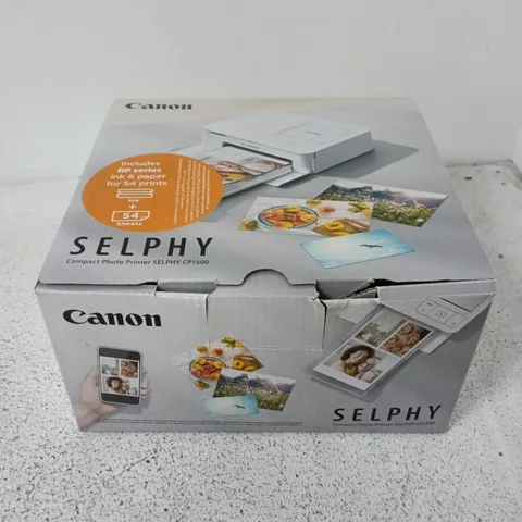 BOXED CANON SELPHY COMPACT PHOTO PRINTER IN WHITE