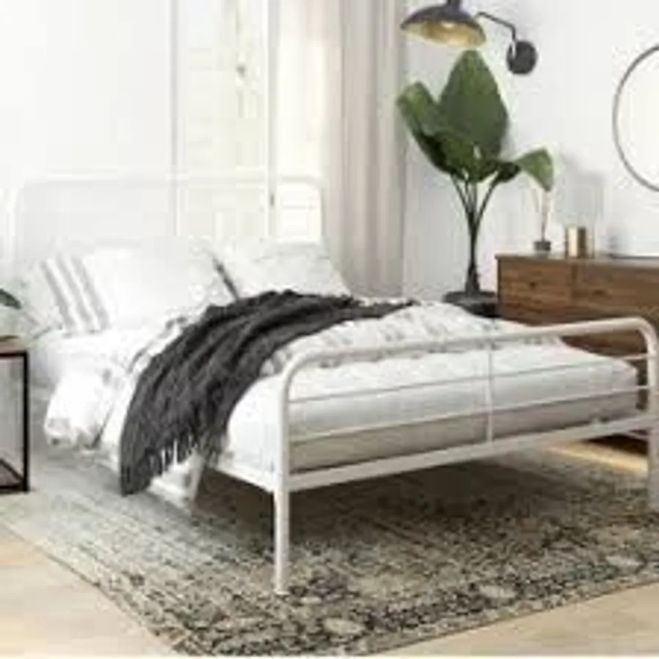 BOXED MILLIE METAL BED WHITE - DOUBLE
