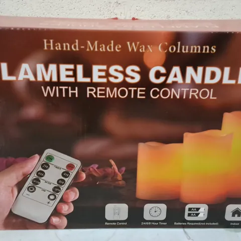 BOXED 3-PACKMOF FLAMELESS CANDLES WITH REMOTE