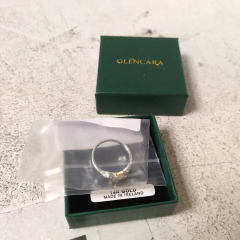 GLENCARA 14K GOLD RING, MADE IN IRELAND – BOXED