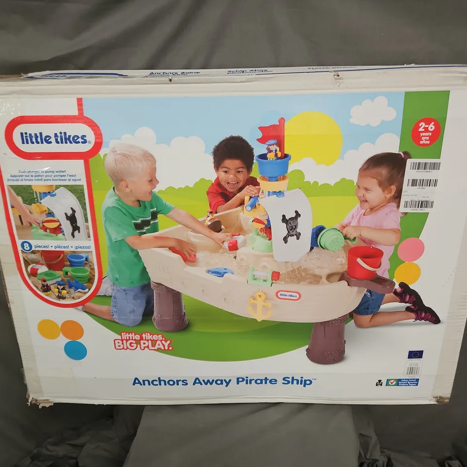 BOXED LITTLE TIKES ANCHORS AWAY SAND WATER TABLE - COLLECTION ONLY 