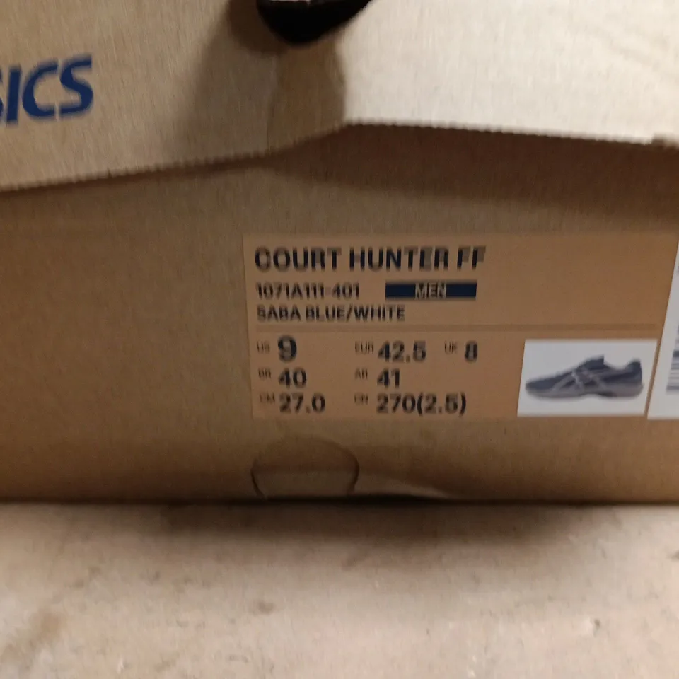 ASICS MEN'S RUNNING SHOES – BLUE/GREY UK 8 (US 9, EU 42.5) – BOXED