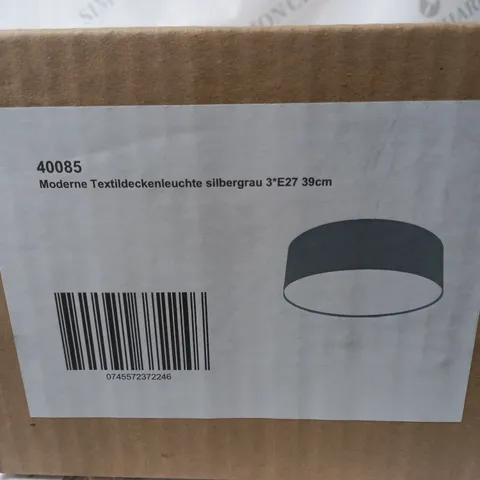 BOXED LAMPENHAUS HANDELS OG HANNA 3 LIGHT FLUSH MOUNT SILVER/ GREY