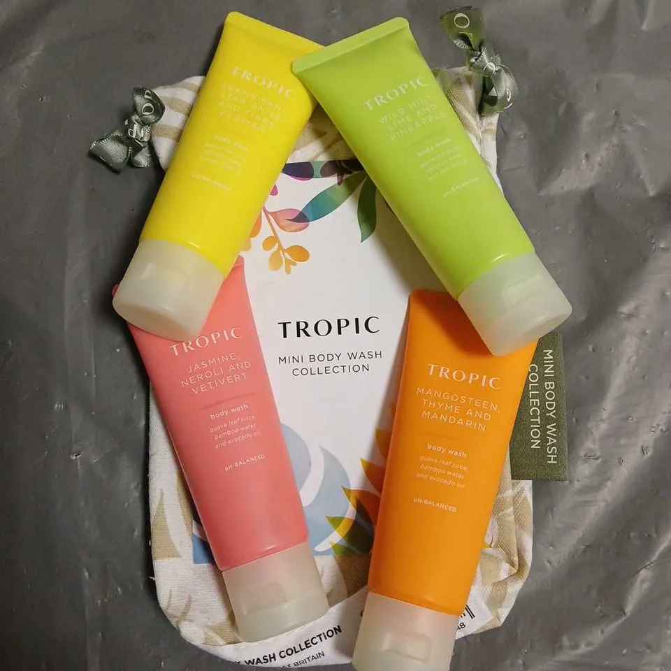 TROPIC SKINCARE MINI BODY WASH COLLECTION 4X50ML