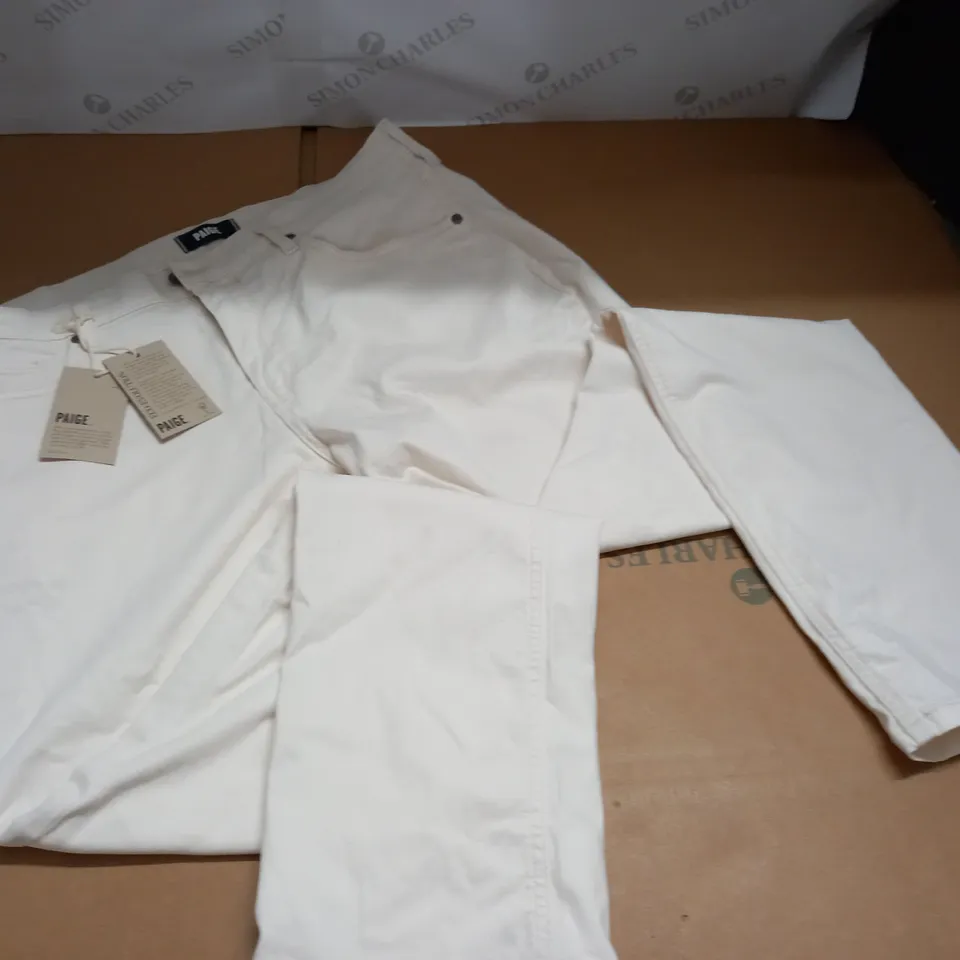 PAIGE WHITE JEANS - 38