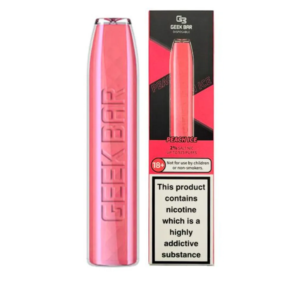 PALLET OF APPROXIMATELY 10,000 X GEEK VAPE GEEK BAR DISPOSABLE DEVICE / PEACH ICE/ 20MG