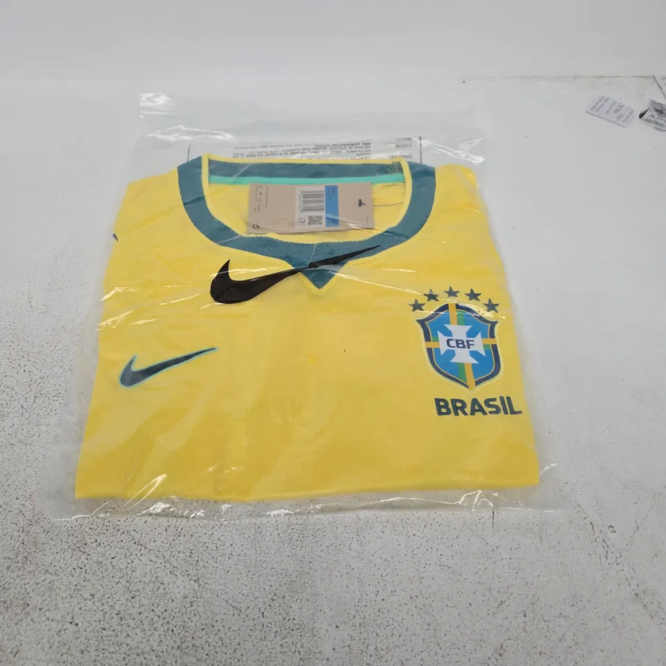 NIKE BRAZIL NATIONAL TEAM FOOTBALL JERSEY – YELLOW, MEN'S M