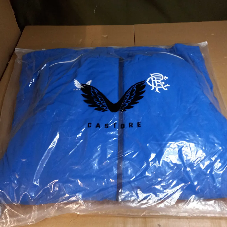 RANGERS FC WATERPROOF BUBBLE COAT SIZE L