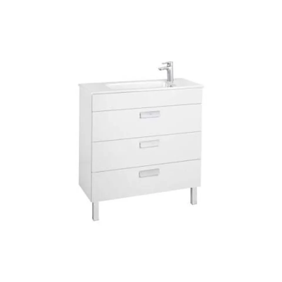 BRAND NEW BOXED ROCA DEBBA COMPACT UNIT 8105MM 3 DRAWERS WITH BASIN - GLOSS WHITE