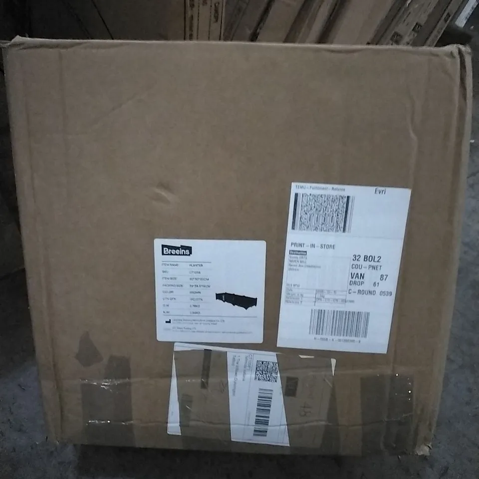 BOXED BREEINS PLANTER 90X30X20CM CT1056 BROWN