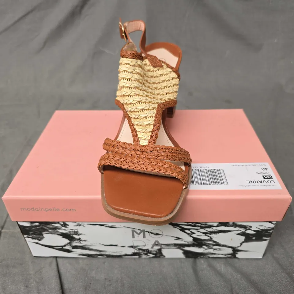 BOXED PAIR OF MODA IN PELLE LOUANNE HIGH HEEL SANDALS - 6.5