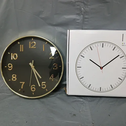 BOXED 12" SILENT WALL CLOCK 