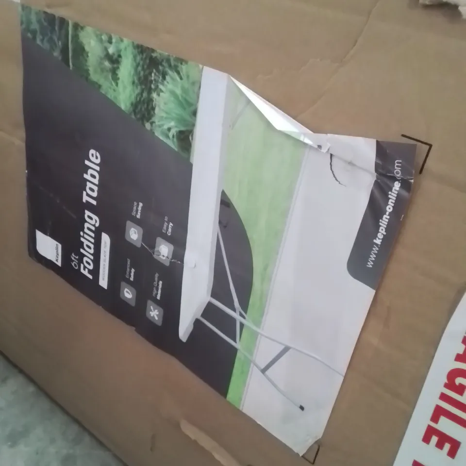 BOXED KEPLIN 6FT FOLDING TABLE