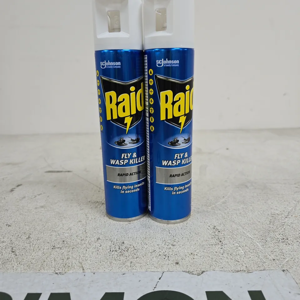 TOTE OF APPROXIMATELY 8 X RAID FLY AND WASP KILLER 300ML