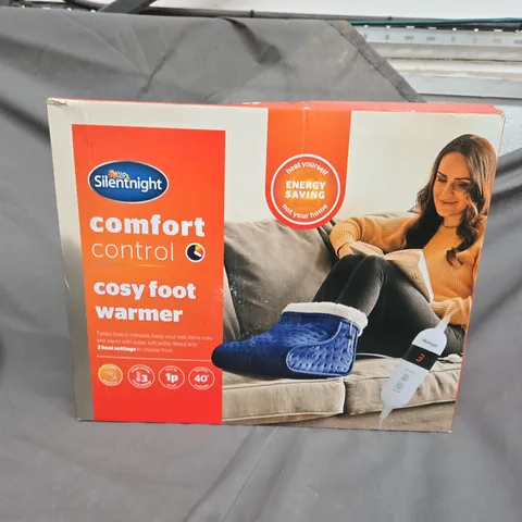 SILENTNIGHT COMFORT CONTROL COSY FOOT WARMER - NAVY