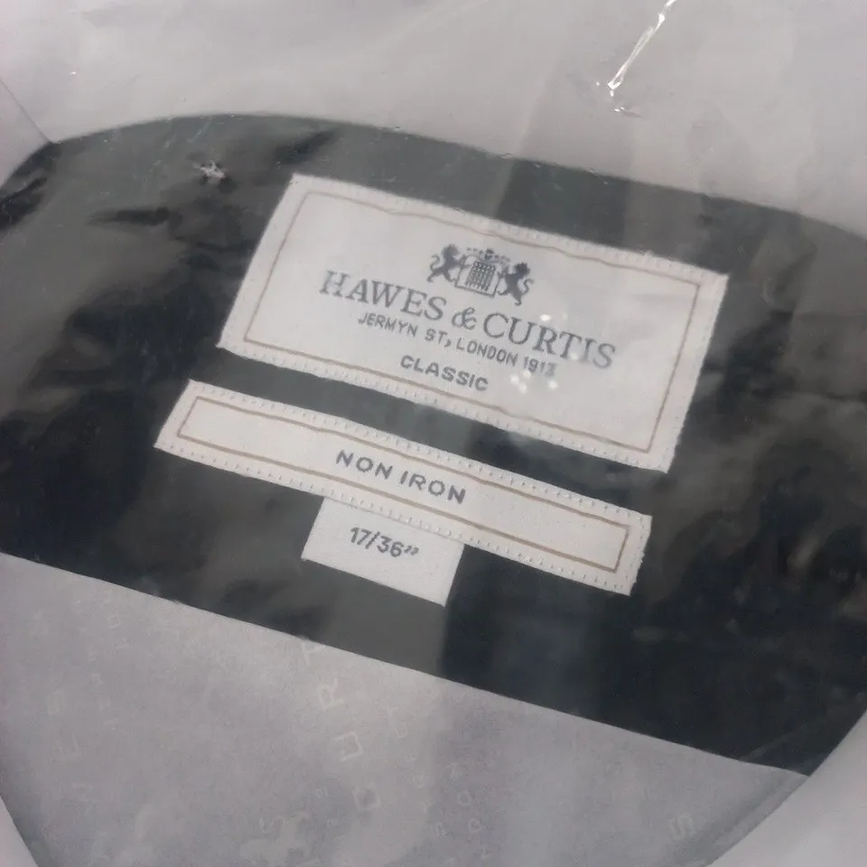 HAWES & CURTIS CLASSIC NON-IRON SHIRT – BLACK, TWILL, UK 17/36
