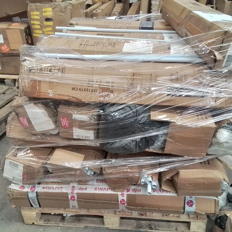 PALLET OF ASSORTED HOUSEHOLD GOODS TO INCLUDE;CAMPING TENTS 