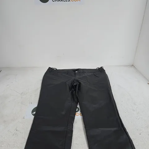 BODY FLIRT BLACK COATED TROUSERS UK 24