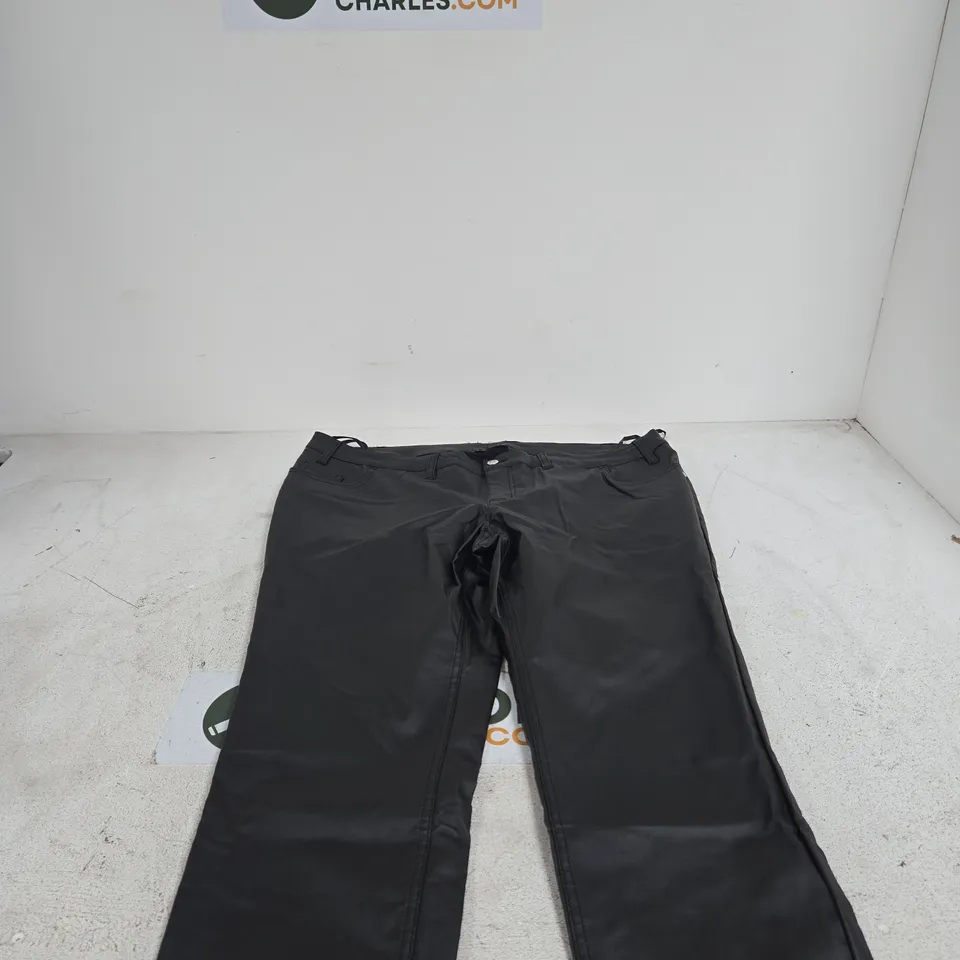 BODY FLIRT BLACK COATED TROUSERS UK 24