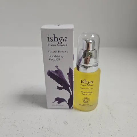 BOXED ISHGA NOURISHING FACE OIL – 30ML, ORGANIC SEAWEED SKINCARE