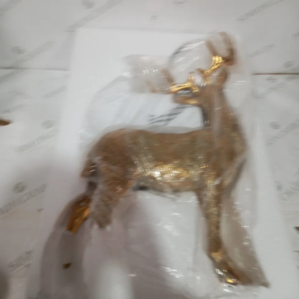 ALISON CORK STANDING DECORATIVE GOLD STAG