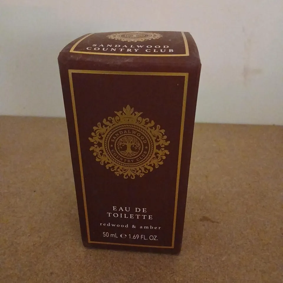 BOXED SANDALWOOD COUNTRY CUB EAU DE TOILETTE REDWOOD AND AMBER 50ML