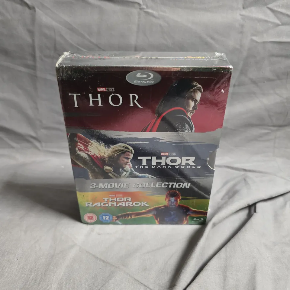 THOR 3-MOVIE COLLECTION BLU-RAY BOX SET (THOR, THE DARK WORLD & RAGNAROK)