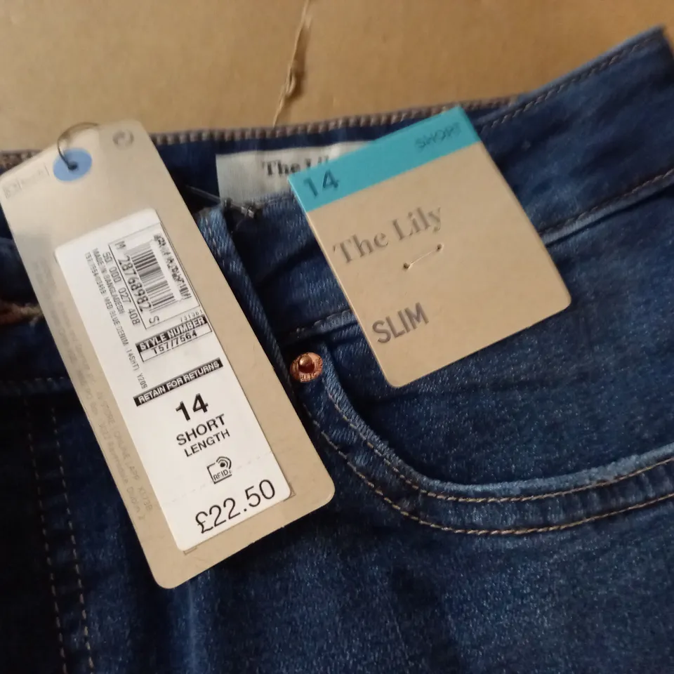 M&S THE LILY SLIM JEANS - 14 SHORT