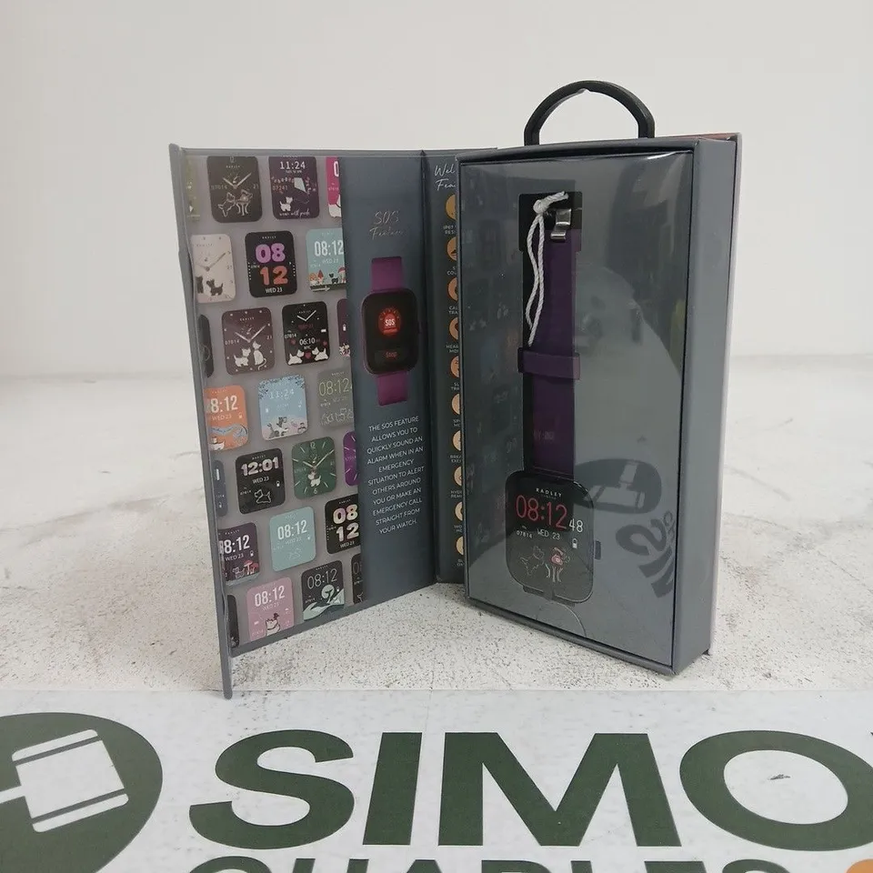 RADLEY LONDON PURPLE SMART WATCH IN BOX