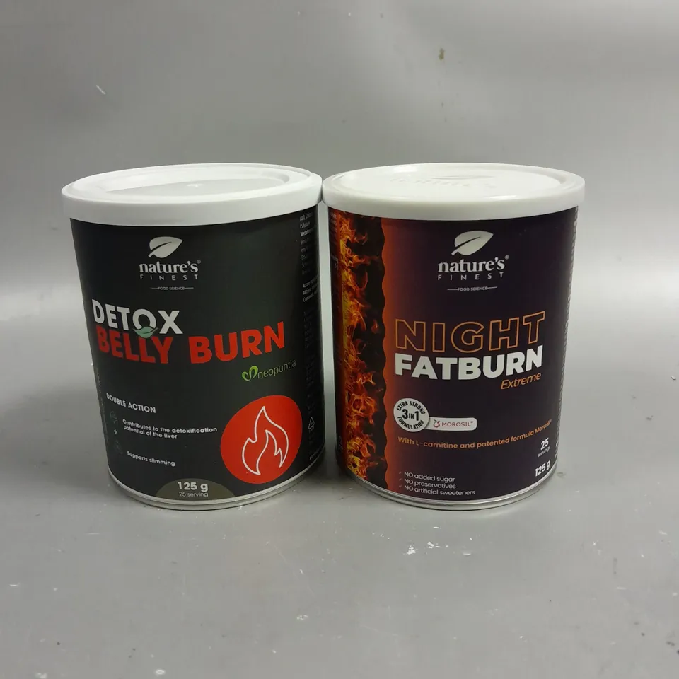 2 X SEALED NATURES FINEST FAT BURNING FORMULAS - 2 X 125G 