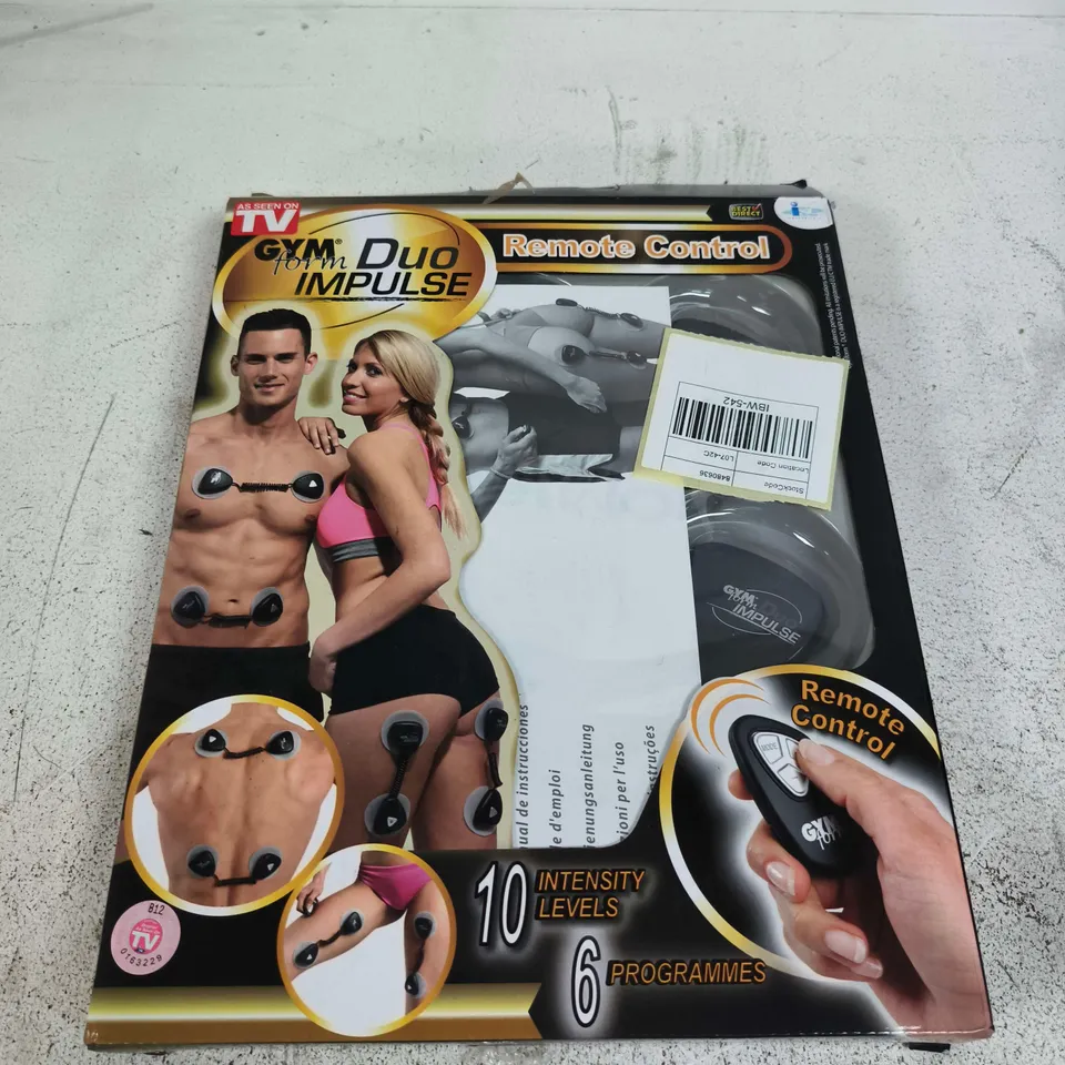 GYMFORM DUO IMPULSE REMOTE CONTROL MUSCLE STIMULATOR