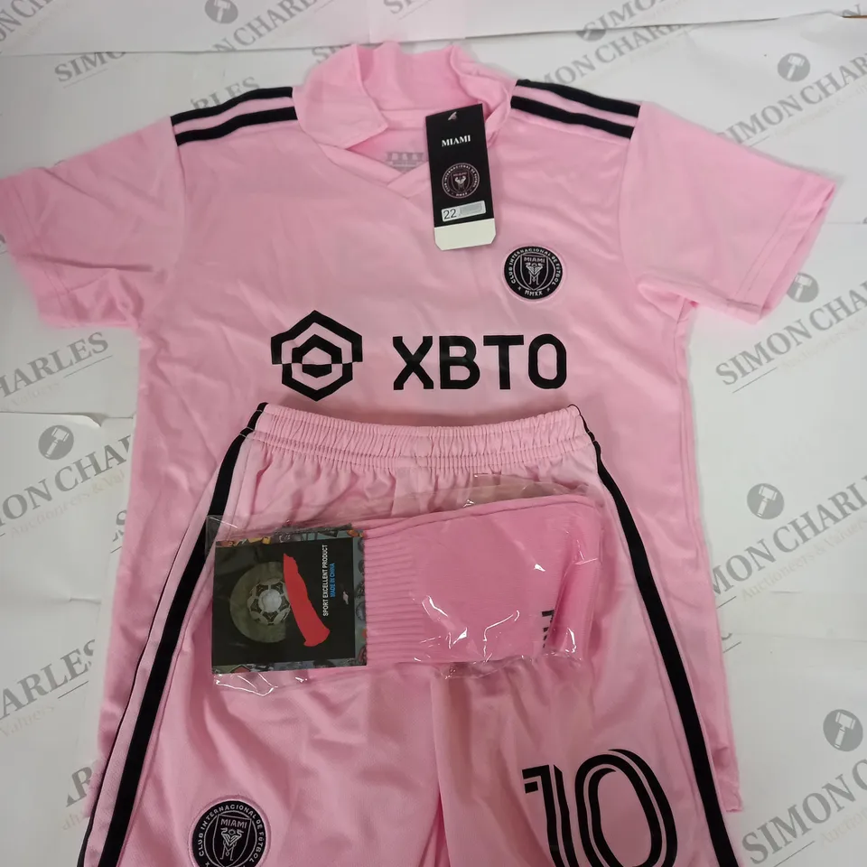 INTER MIAMI HOME KIT WITH MESSI 10 SIZE 22