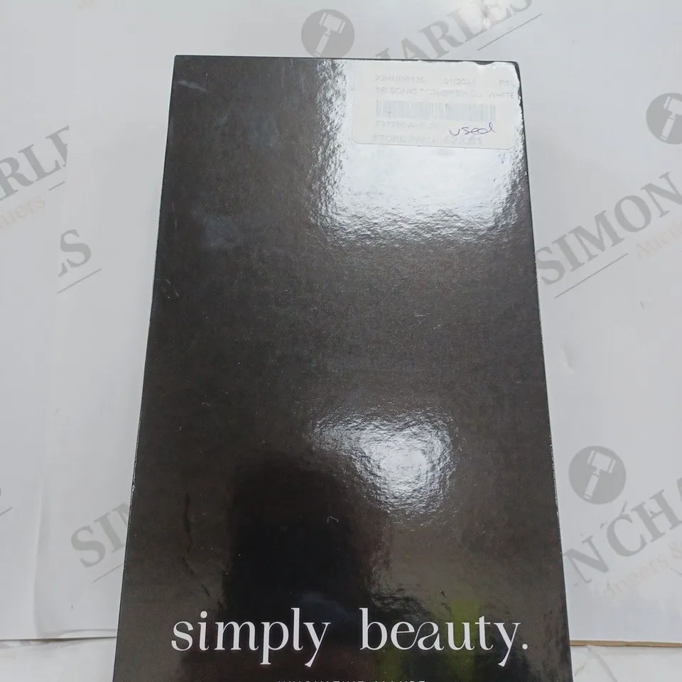 SIMPLY BEAUTY SIMPLY SMILE SONIC TOOTHBRUSH DUO WITH 4 BRUSH HEADS