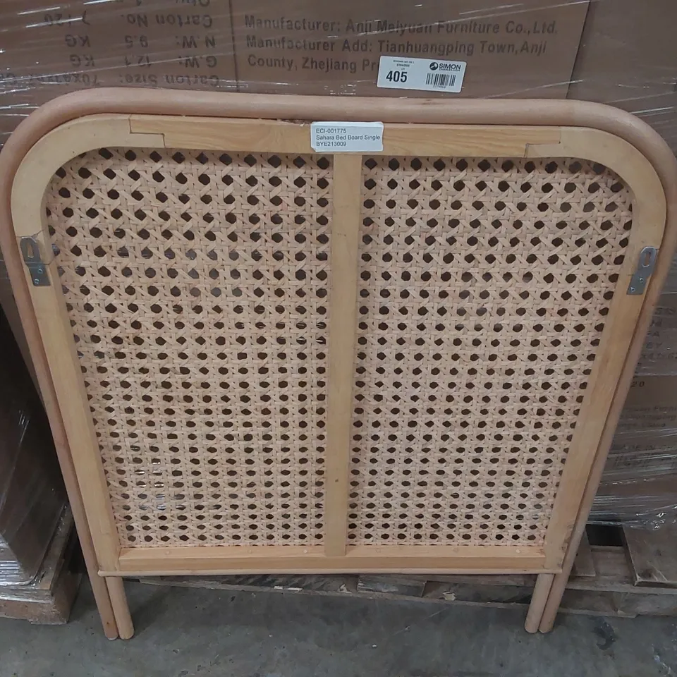 DESIGNER SAHARA RATTAN HEADBOARD - SINGLE