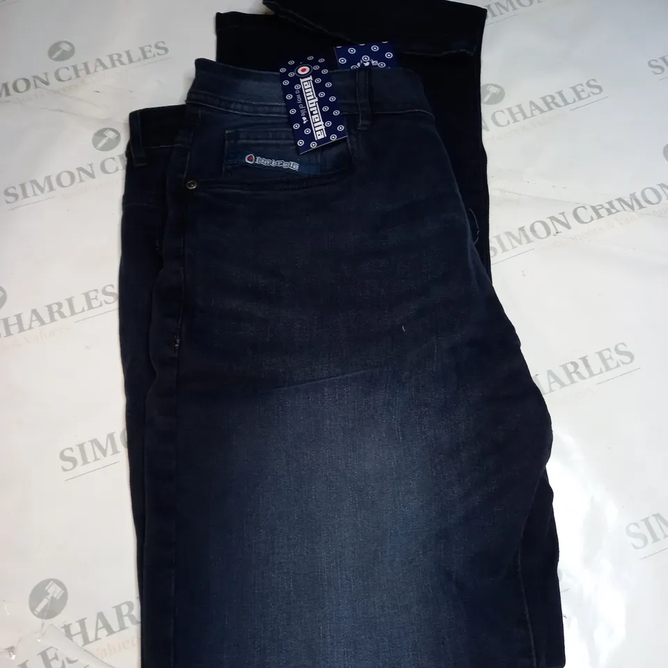 LAMBRETTA CHESTER STRAIGHT FIT JEANS SIZE 34R