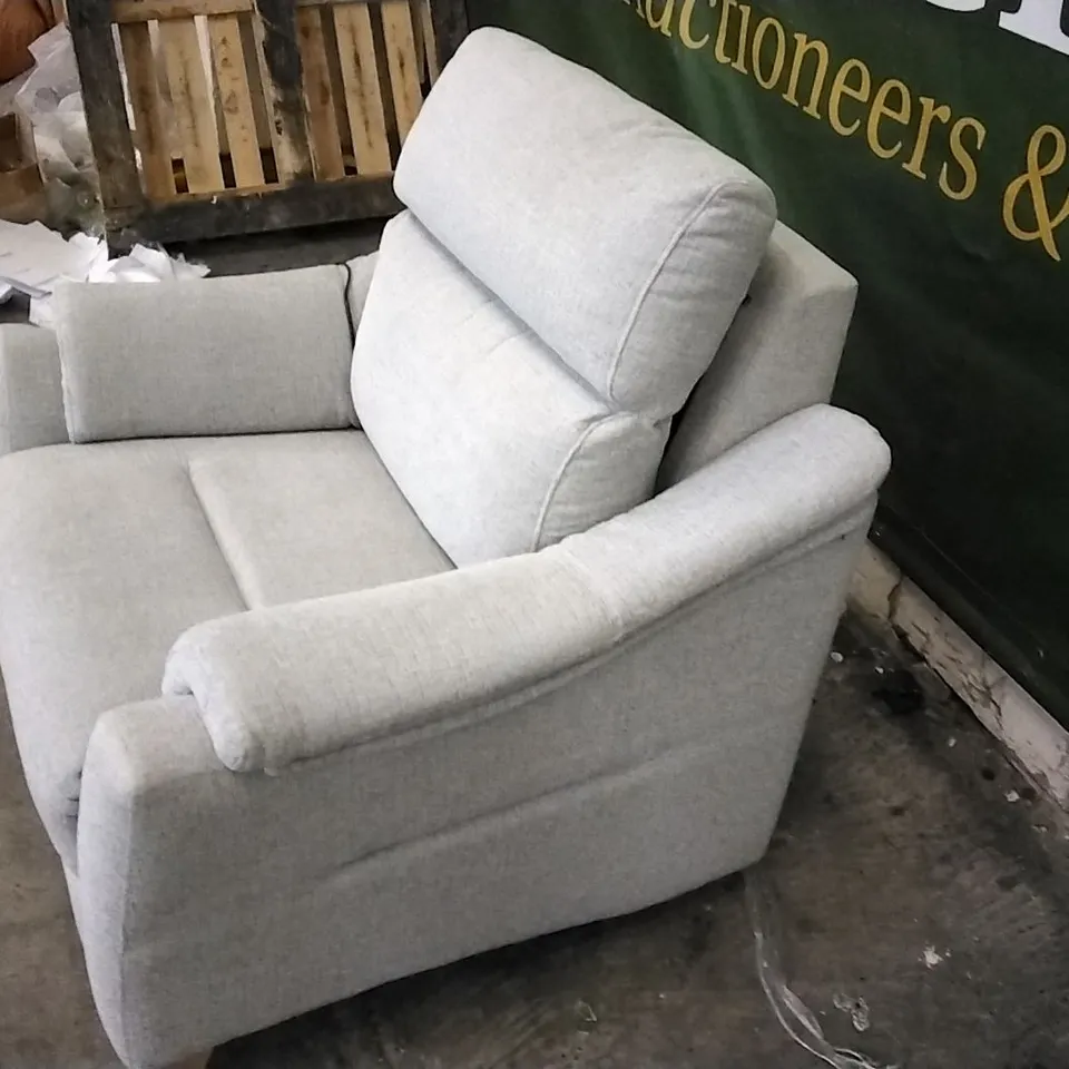 QUALITY BRITISH DESIGNED & MANUFACTURED G PLAN GREY FABRIC ELECTRIC RECLINING ARMCHAIR