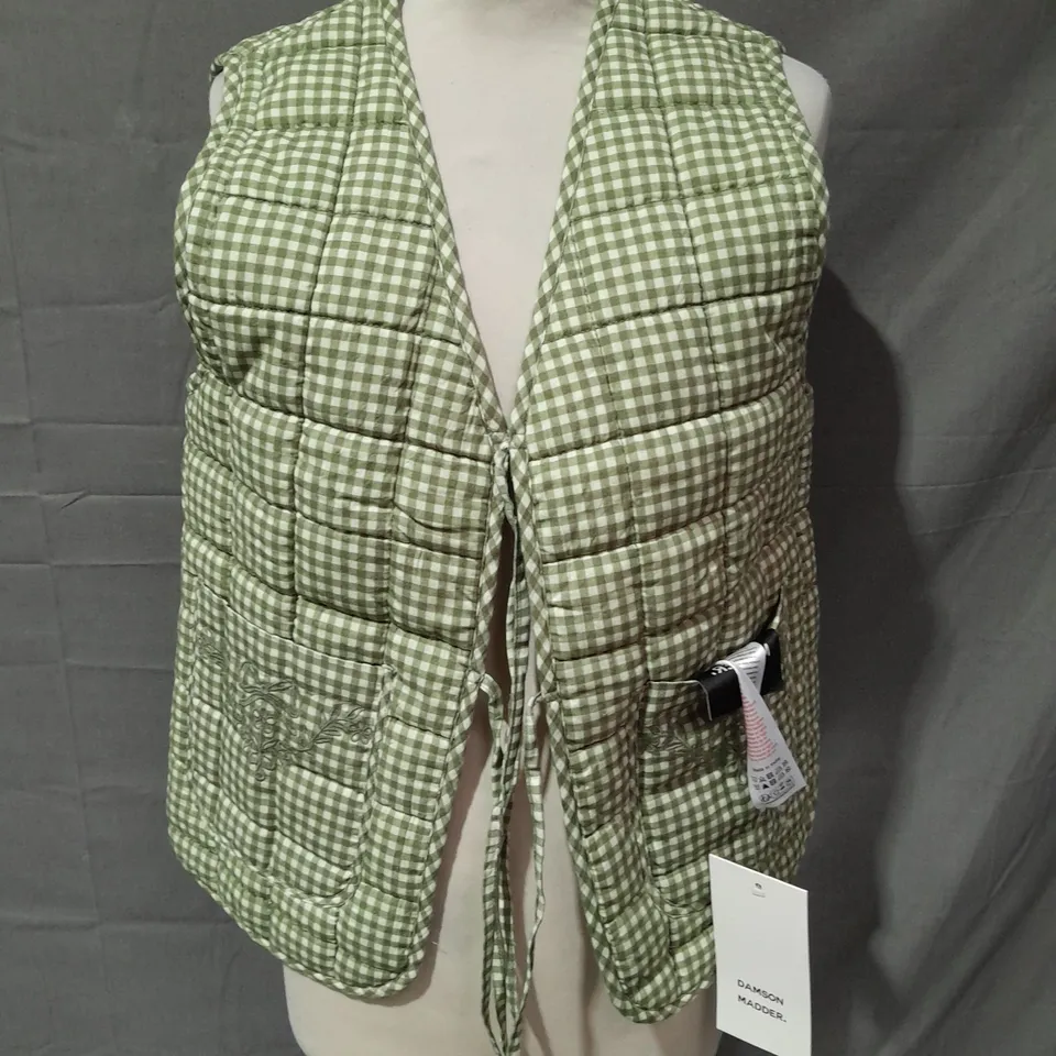 DAMSON MADDEN ARTE TIE GILET IN GREEN - 10