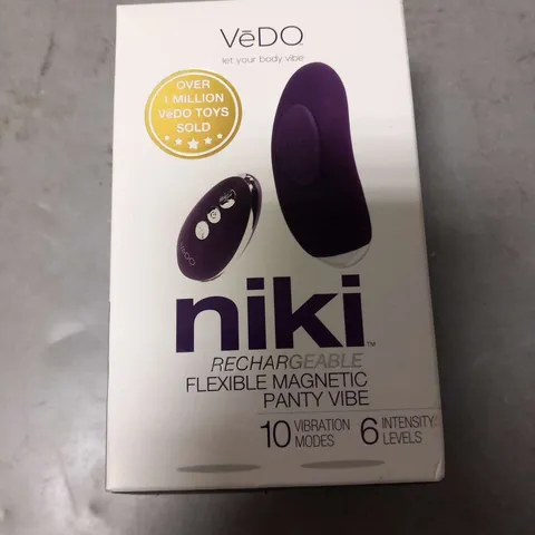 BOXED VEDO NIKI FLEXIBLE MAGNETIC PANTY VIBE