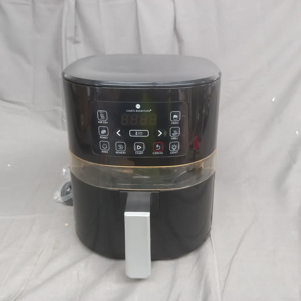COOK'S ESSENTIALS 4L AIR FRYER IN BLACK