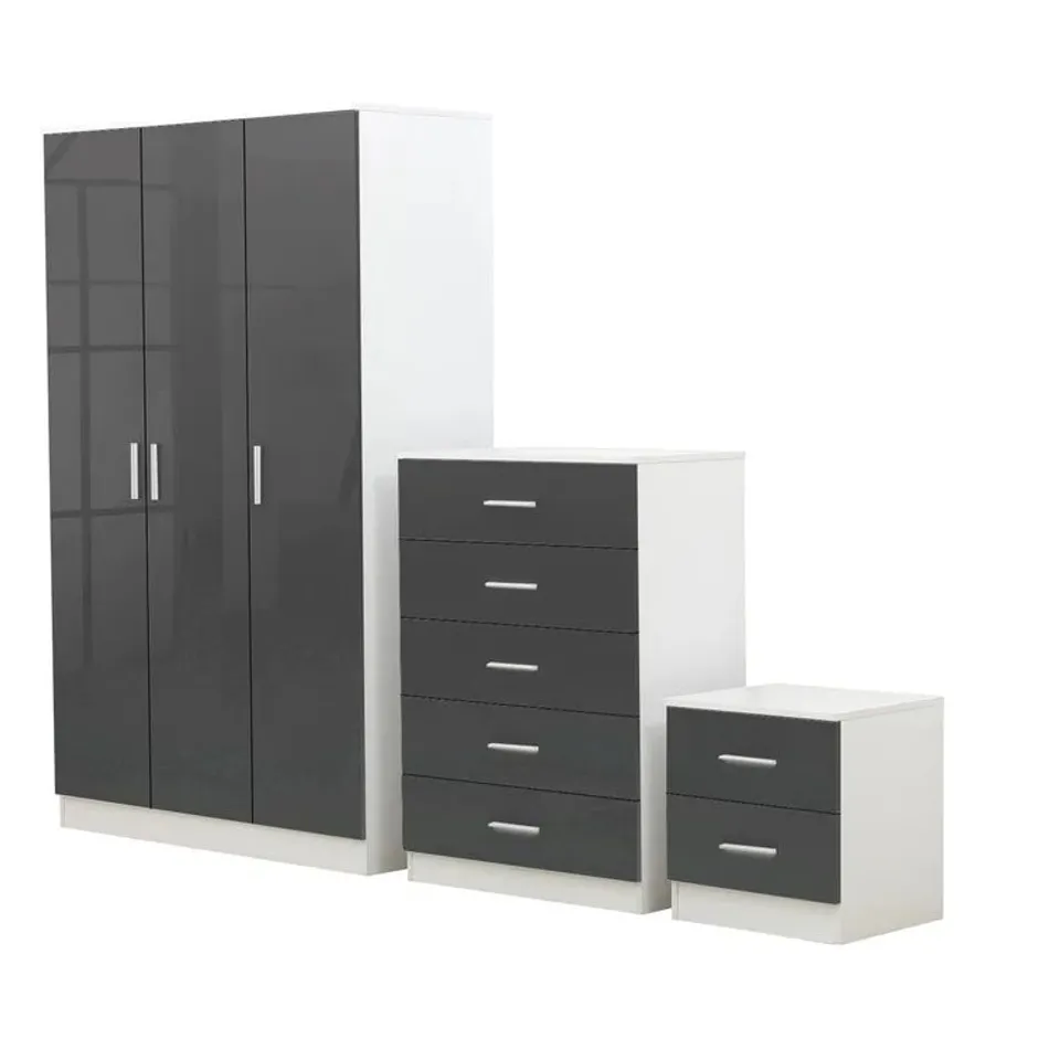 BOXED EVA 3 PIECE BEDROOM SET (2 BOXES)