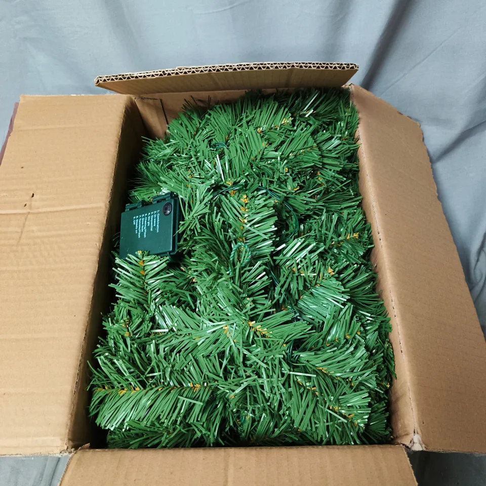 FESTIVE CHRISTMAS GARLAND DECORATION WITH CONTROL BOX