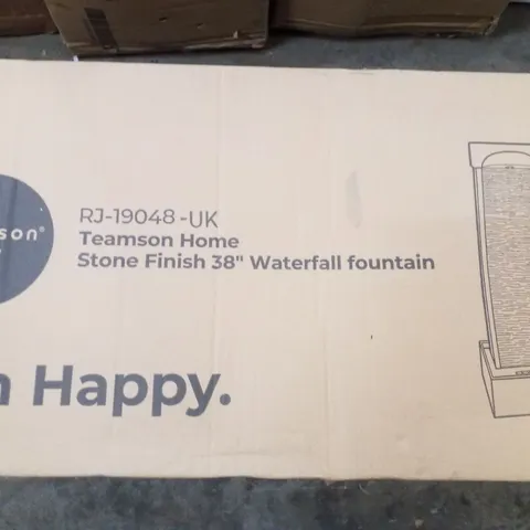 BOXED TEAMSON HOME STONE FINISH 38" FOUNTAIN