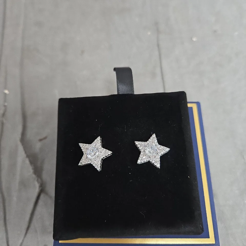 BUTLER & WILSON SILVER STAR STUD EARRINGS