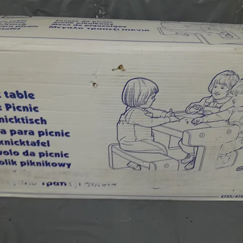 BOXED LITTLE TIKES PICNIC TABLE
