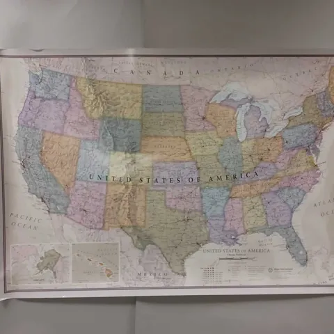 UNITED STATES OF AMERICA CLASSIC MAP (90x60cm)