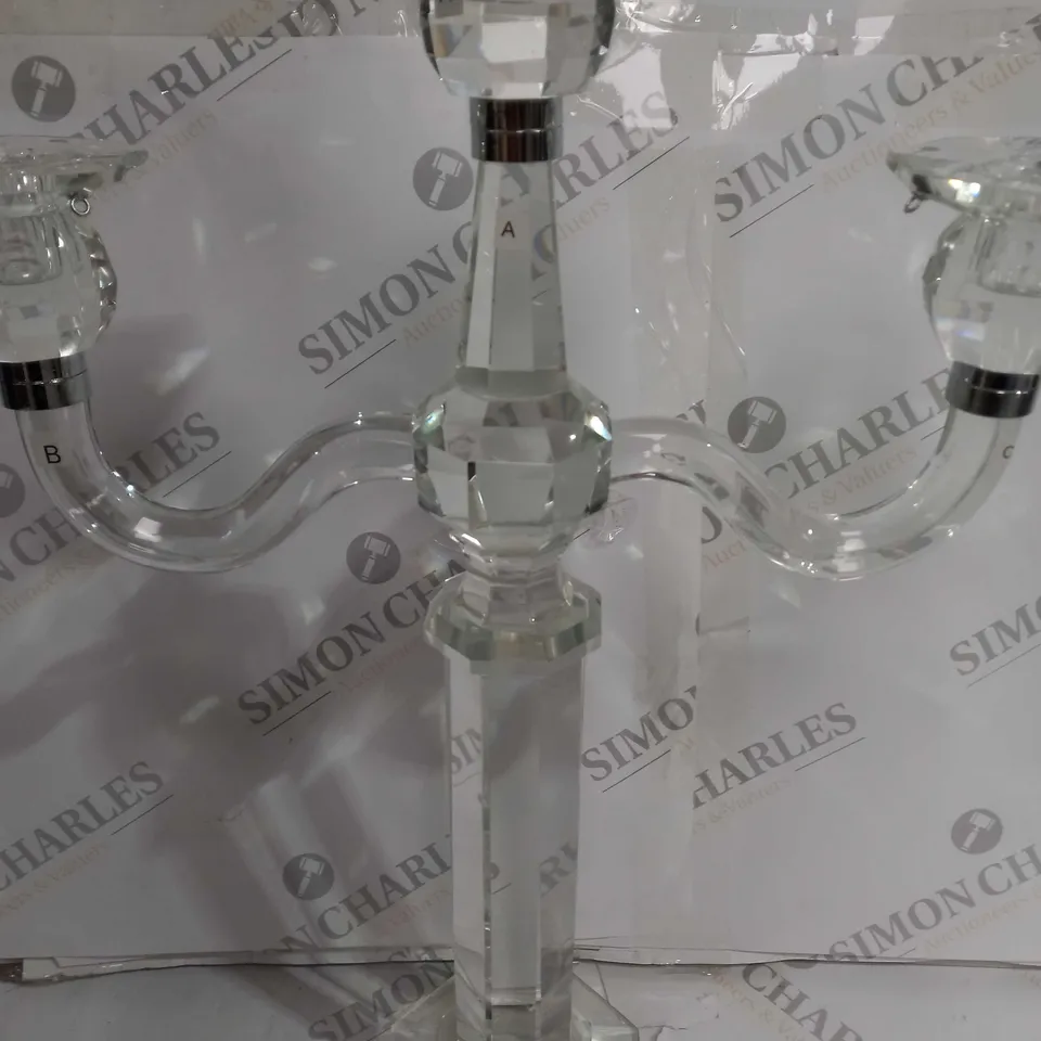 BOXED JM BY JULIEN MACDONALD 3 BRANCH CANDELABRA