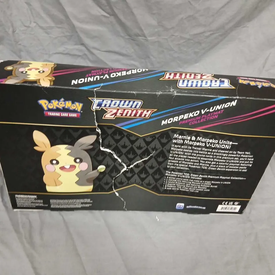 POKÉMON CROWN ZENITH MORPEKO V-UNION PREMIUM COLLECTION BOX (TCG)