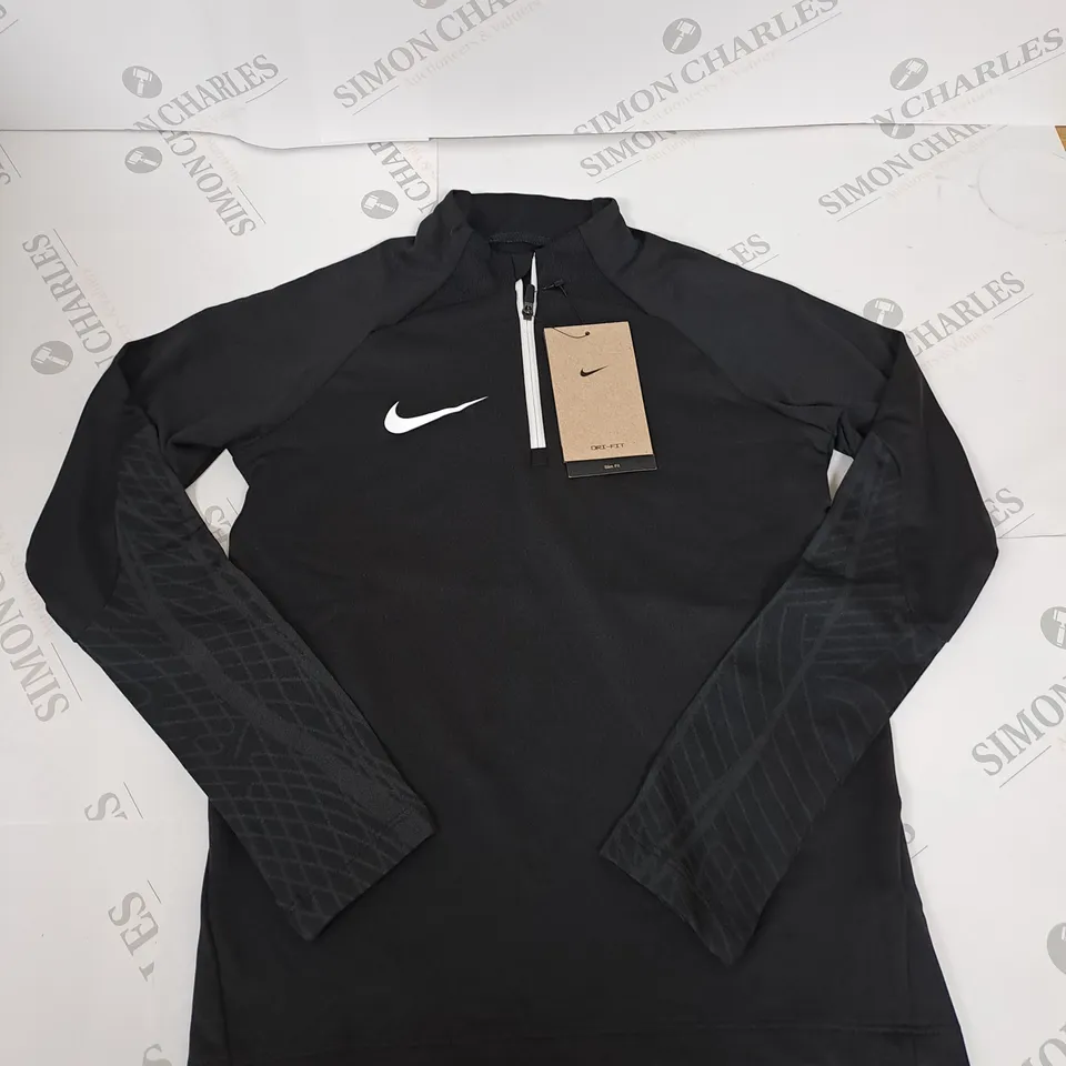 NIKE LOGO 1/4 ZIP FLEX T-SHIRT SIZE S - KIDS