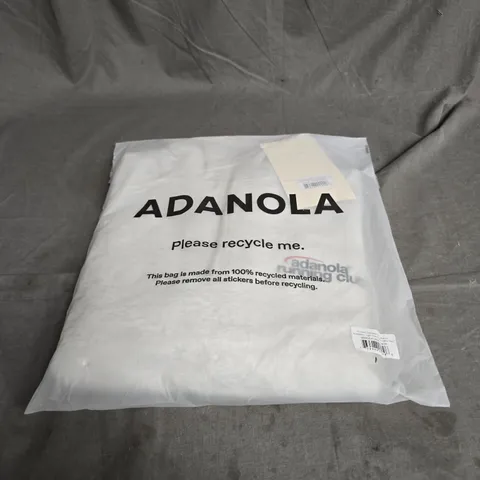 ADANOLA RUNNERS OVERSIZED FUNNEL NECK ZIP SWEATSHIRT IN LIGHT GREY MELANGE SIZE M