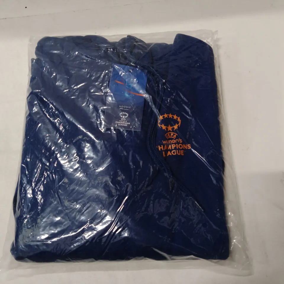 WOMEN'S HOODIE – UEFA WOMEN'S CHAMPIONS LEAGUE, BLUE (SIZE XL)